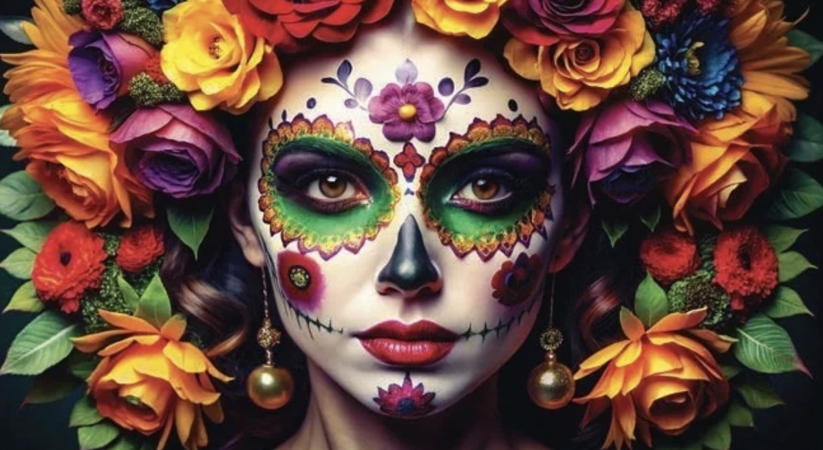 La Catrina in marigolds